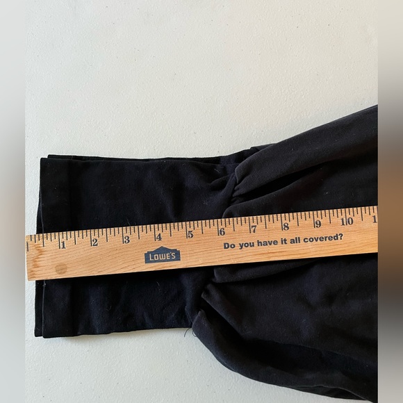 MOTHERHOOD MATERNITY BASIC LAYERING SECRET FIT BELLY MATERNITY BLACK LEGGINGS - Picture 6 of 9